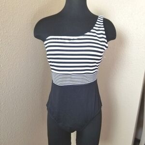 New Tommy Bahama Breaker Bay Stripe One Piece Swimsuit